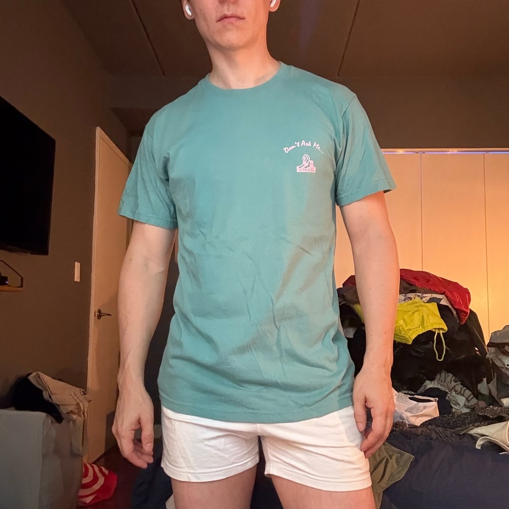 Men's Casual Teal T-Shirt